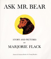 Cover of: Ask Mr. Bear; by 