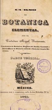Cover of: Curso de botanica elemental: Parte te©đrica