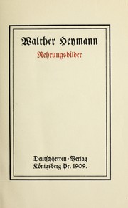 Cover of: Nehrungsbilder