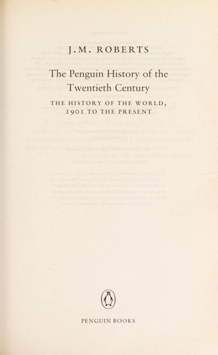 The Penguin history of the twentieth century