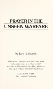 Cover of: Prayer in the Unseen Warfare