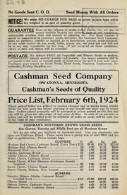 Cover of: Price list: February 6th, 1924
