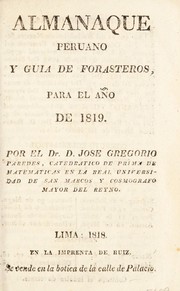 Cover of: Almanaque peruano y guia de forasteros para el a©ło de 1819