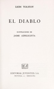 Cover of: Diablo, El by Lev Nikolaevič Tolstoy
