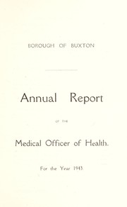 Cover of: [Report 1943] by Buxton (England). Borough Council