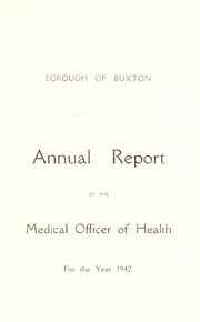 Cover of: [Report 1942] by Buxton (England). Borough Council