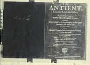 Cover of: The antient, true, and admirable history of patient Grisel: a poore mans daughter in France: shewing, how maides, by her example, in their good behauiour may marrie rich husbands: and likewise, wiues by their patience and obedience may gaine much glorie. Written first in French. And therefore to French I speake and giue direction. For English dames will liue in no subiection. But now translated into English. Therefore say not so. For English maids and wiues surpasse the French, in goodnesse of their liues.