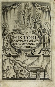 Cover of: Historia della Madonna santissima d'Oroppa by Nicolas Auroux