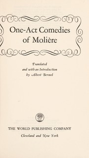Cover of: One-act comedies of Molière
