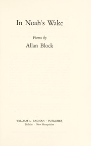 In Noah's wake by Allan Block