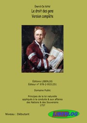 Cover of: Le Droit des Gens by 