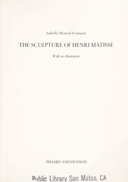 Cover of: The sculpture of Henri Matisse