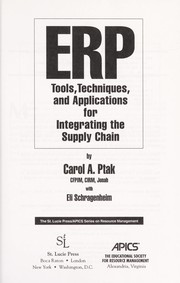 Cover of: ERP by Carol A Ptak