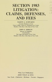 Cover of: Section 1983 litigation: claims, defenses, and fees