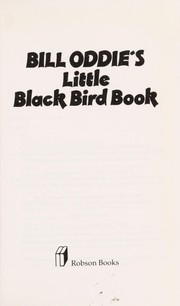 Cover of: Bill Oddie's little black bird book