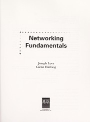 Cover of: Networking fundamentals