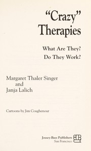 Cover of: " Crazy" therapies by Margaret Thaler Singer