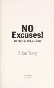 Cover of: No excuses! by Brian Tracy