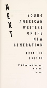 Cover of: Next: young American writers on the new generation