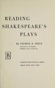 Cover of: Reading Shakespeare's plays