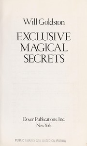 Cover of: Exclusive magical secrets