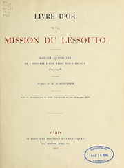 Livre d'or de la mission du Lessouto