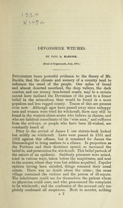Cover of: Devonshire witches