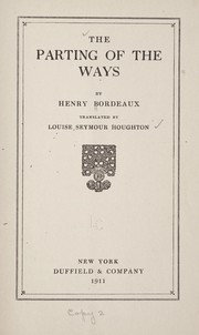 Cover of: The parting of the ways by Henri Bordeaux