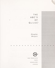 Cover of: The ABC's of QuickC by Douglas Hergert