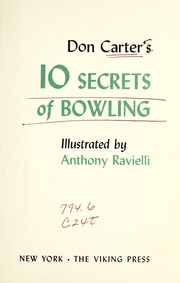 Cover of: 10 secrets of bowling. by Carter, Don