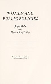 Cover of: Women and public policies