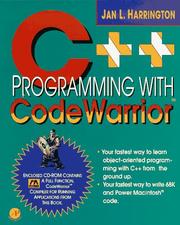 Cover of: C++ Programming With Codewarrior  by Jan L. Harrington