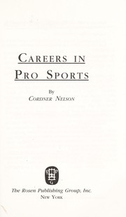 Cover of: Careers in Pro Sports (Career Resource Library)