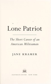 Cover of: Lone patriot by Jane Kramer