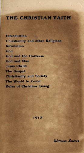 The Christian Faith (1913 Edition) 