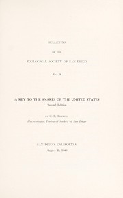 Cover of: A key to the snakes of the United States by C. B. Perkins