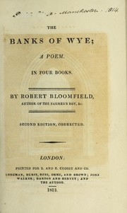Cover of: The banks of Wye by Robert Bloomfield