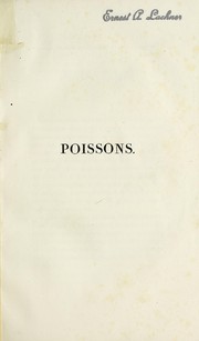 Cover of: Poissons