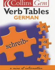 Cover of: German Verb Tables by 