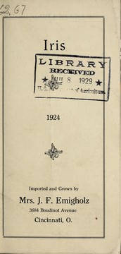 Cover of: Iris 1924