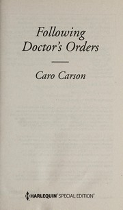 Cover of: Following Doctor's Orders