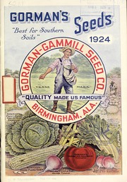 Cover of: Gorman's seeds: 1924