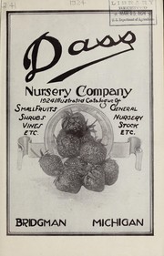 Cover of: 1924 illustrated catalogue of small fruits, shrubs, vines, etc., general nursery stock, etc