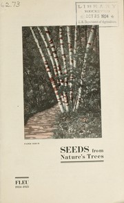 Cover of: Seeds from nature's trees: Fleu 1924-1925 [price list]