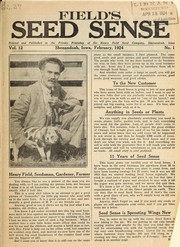 Field's seed sense by Henry Field Seed & Nursery Co