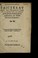 Cover of: Remonstrances faictes au roy de France par Messieurs de la Court de Parlement de Paris