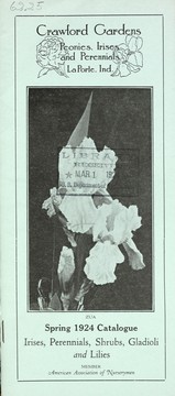 Cover of: Peonies, irises and perennials: spring 1924 catalogue