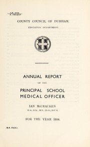 Cover of: [Report 1956] | Durham (England : County). Council