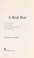 Cover of: A real boy