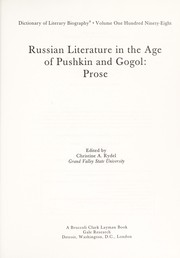 Cover of: Russian literature in the age of Pushkin and Gogol.